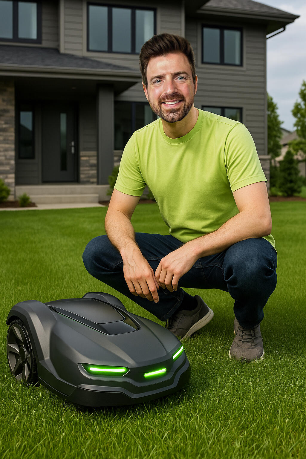 Woodbury, MN homeowner with robot mower